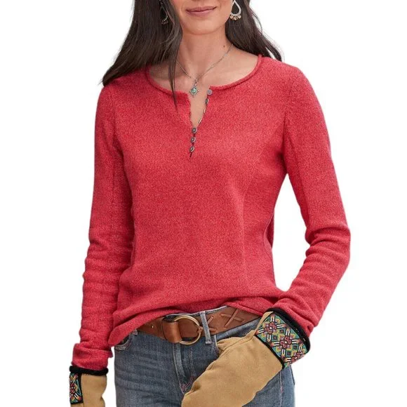 Sundance Sweaters Sundance Homestead Henley Sweater Pm Petite
